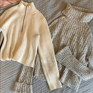 BUNDLE OF TWO SWEATERS FREE PEOPLE, CALVIN KLEIN